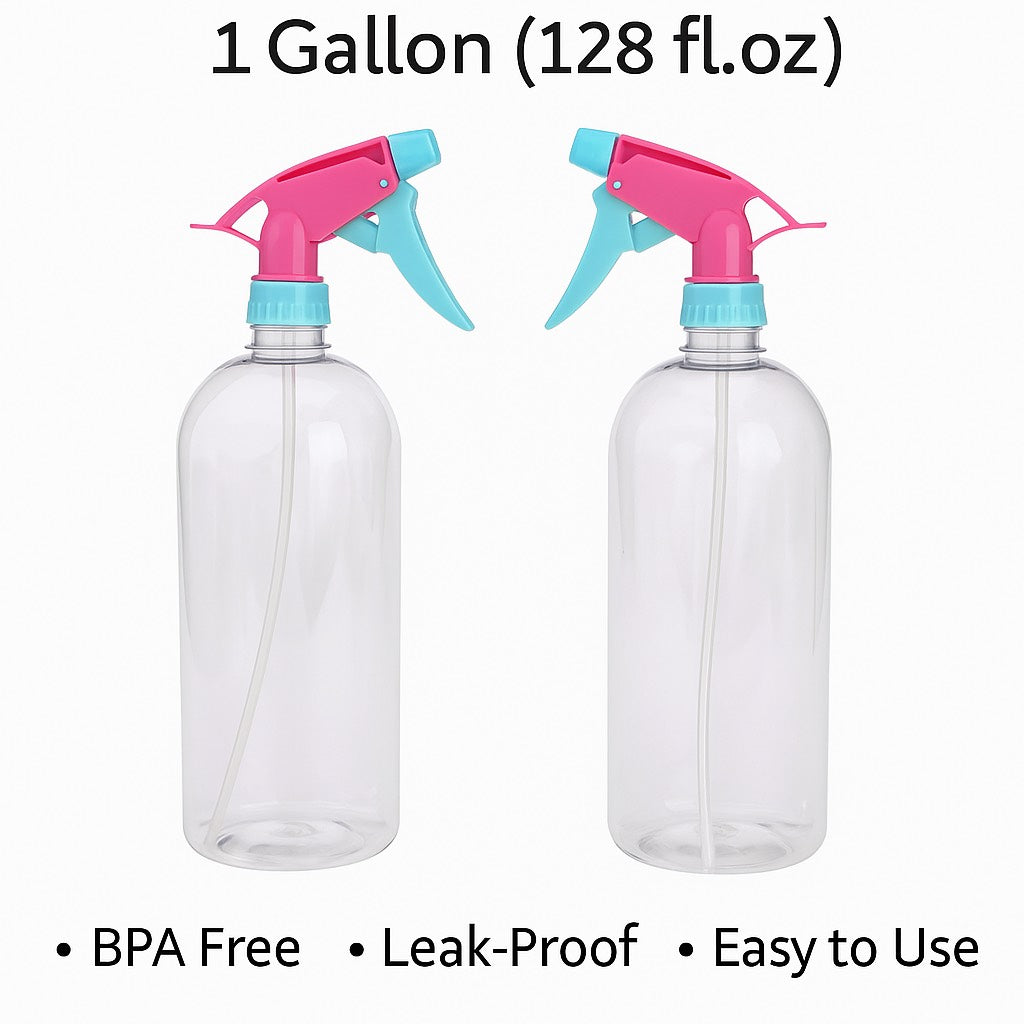 1 Liter Pressure Spray Pump Bottle with Adjustable Nozzle | Heavy Duty Gardening Water Pump Sprayer | Water Sprayer for Home Garden Lawn Plants Watering &Cleaning | Pack of 2 |
