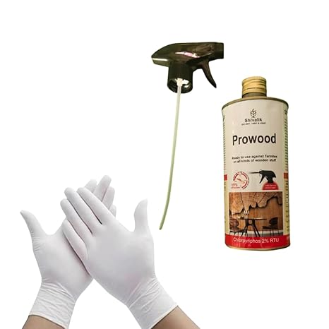 Prowood Killer Spray | Wood Preservative and Borer With Free gloves (500 ml)